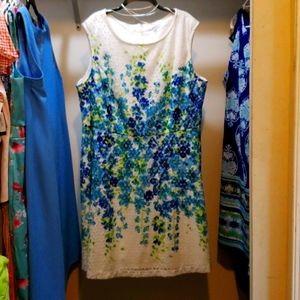 Sandra Darren Lace Overlay Dress - 22W